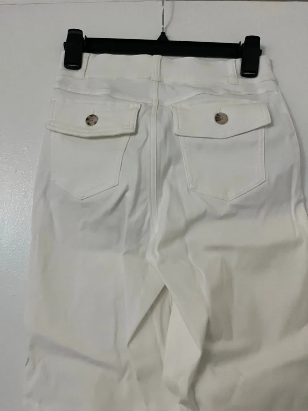 Spanx White High-Waist Wide Leg Pants